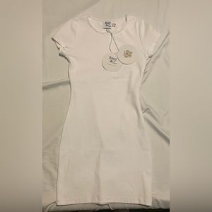 Princess Polly White Cotton Short-Sleeve Mini Dress - Women’s Size 4 US - NWT!